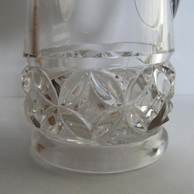 Antique Pressed Glass Tall Pitcher