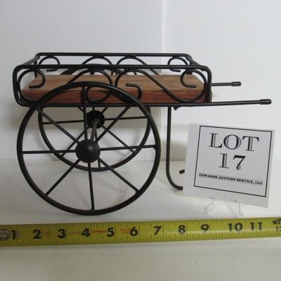 Cute Small Decorative Wood and Wrought Iron Stand