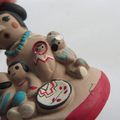 Small Lot, Celluloid Doll, Rubber ? Doll, Native American Pottery Figures