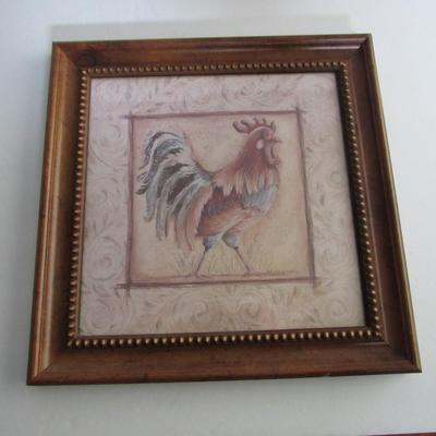 Lot 19 Pair of Modern Cute Chicken and Rooster Pics