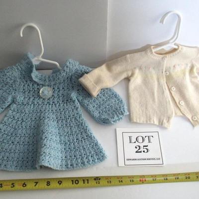 Vintage Child's Sweater and Dress