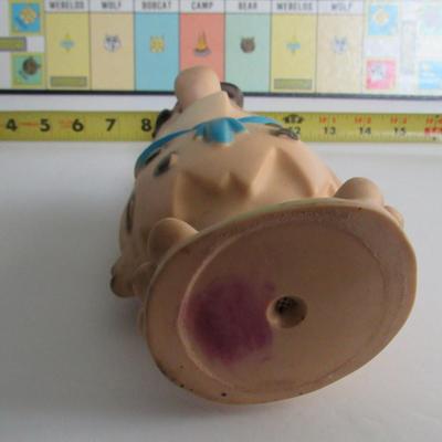 Nice Clean vintage Boy Scouts Game Board and Fred Flintstones Squeaker