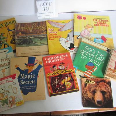 Lot of 11 Vintage Kids Books