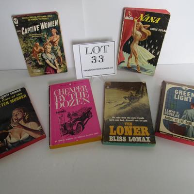Vintage Soft Cover Novels, 1940s - 60s