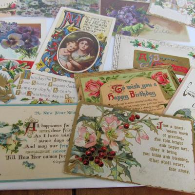 Large Lot of Vintage Postcards