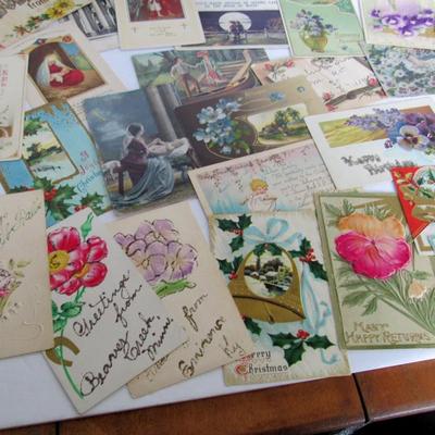 Large Lot of Vintage Postcards