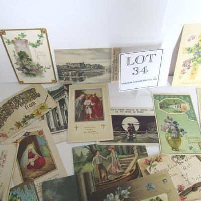 Large Lot of Vintage Postcards