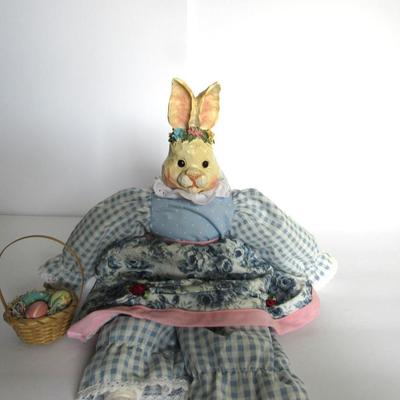Unused Vintage Easter and Get Well Cards and Rabbit Doll