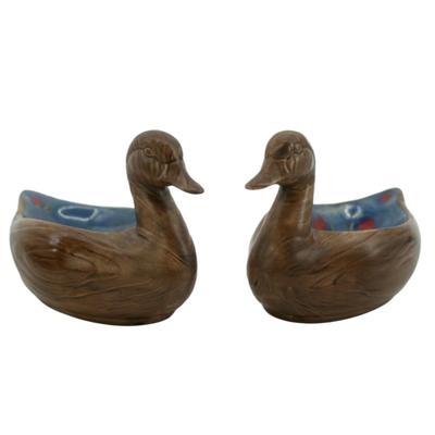 Vintage 70s Duck Trinket Dishes