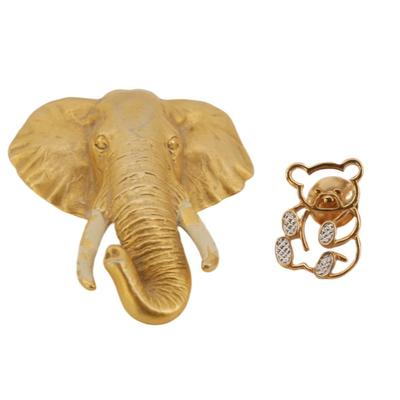 Vintage Gold Plated Animal Pins