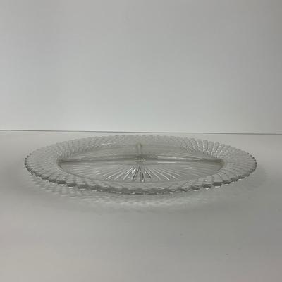 -24- GLASSWARE | Miss America Hocking Glass Co. | Tray, Plate, & Compote