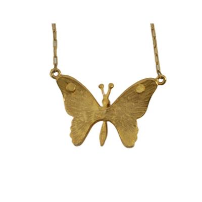 Gold Plated Butterfly Necklace