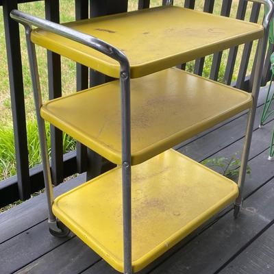 Vintage Yellow Cart