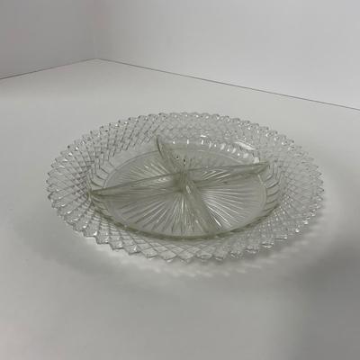 -26- GLASSWARE | Miss America Hocking Glass Co. | Divided Plates