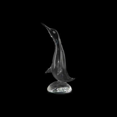 Glass Penguin Sculpture