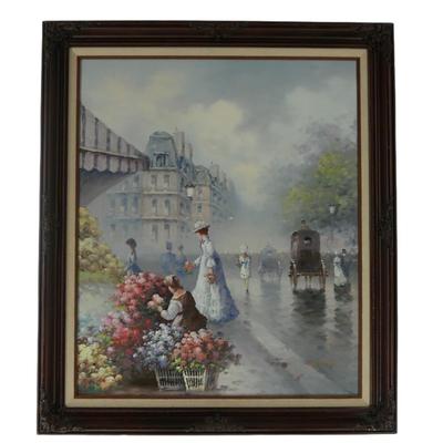 Original Oil on Canvas Signed Painting by John Hansen w/ COA Sticker