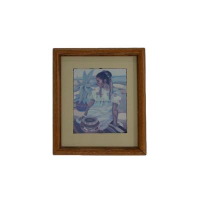 "Liliana" by Mario Cespedes (1942-1927) Framed Print