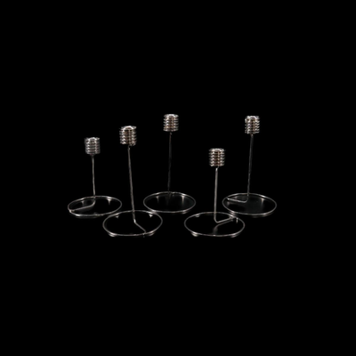 Set of Platinum Royal Copenhagen Candlesticks 