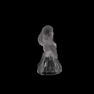 Frosted Crystal Angel Bell