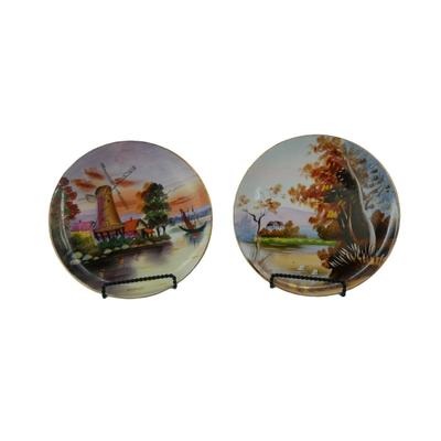 Vintage Hand-Painted Japanese Plates