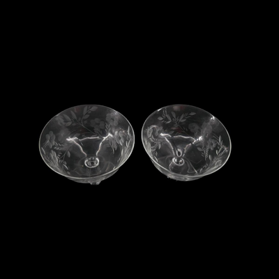 Vintage Crystal Etched Glasses