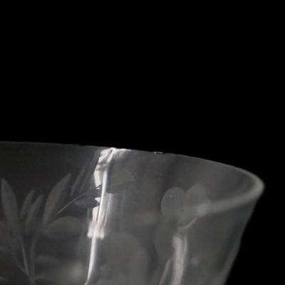 Vintage Crystal Etched Glasses