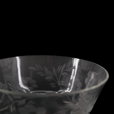 Vintage Crystal Etched Glasses