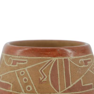 Small Signed Native American Clay Pot