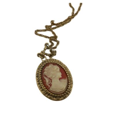 Vintage Cameo Locket Necklace