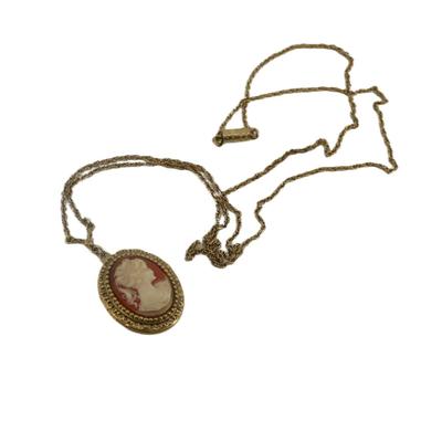 Vintage Cameo Locket Necklace