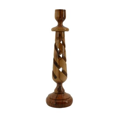 Handmade Holy Land Wooden Candlestick