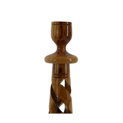 Handmade Holy Land Wooden Candlestick