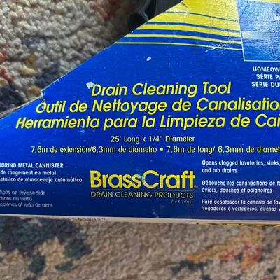 BrassCraft 1/4 in  x 25 feet Pistol Grip Drum Drain Auger