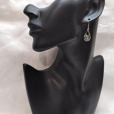 Vintage Unique Abalone 925 Earrings