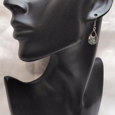 Vintage Unique Abalone 925 Earrings
