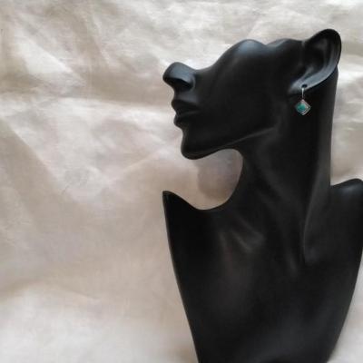 Vintage Turquoise 925 Drop Earrings