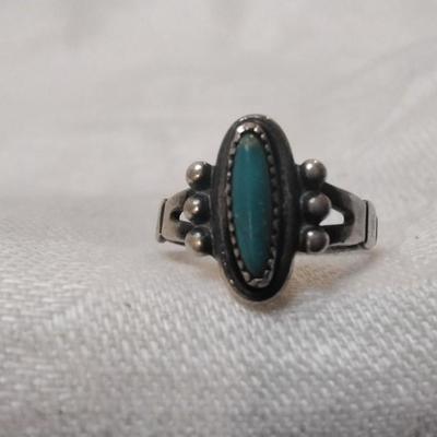 Vintage Turquoise 925 Ring Size 6