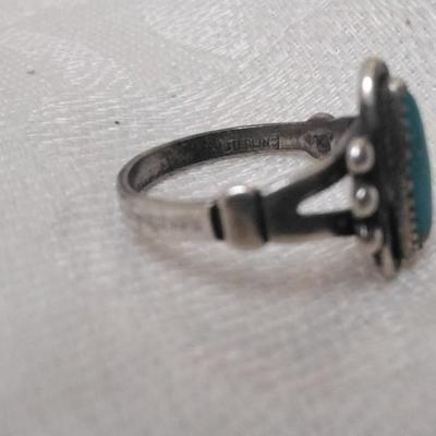 Vintage Turquoise 925 Ring Size 6