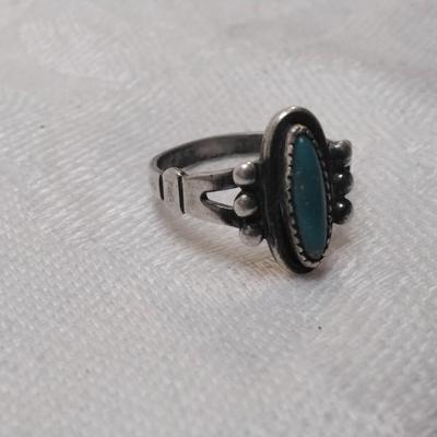 Vintage Turquoise 925 Ring Size 6