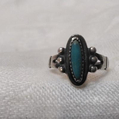 Vintage Turquoise 925 Ring Size 6
