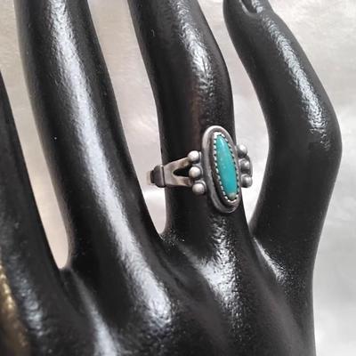 Vintage Turquoise 925 Ring Size 6
