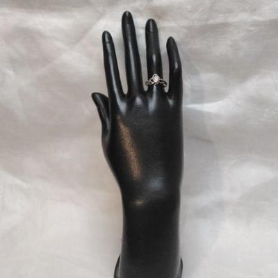 Vintage Milky Quartz 925 Ring Size 7.5