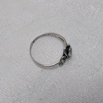 Vintage Milky Quartz 925 Ring Size 7.5