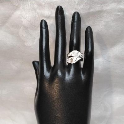 Siamese Bypass  925 Ring Size 7 Circa 1940s