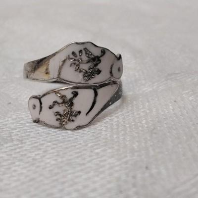 Siamese Bypass  925 Ring Size 7 Circa 1940s
