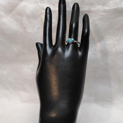Vintage Turquoise 925 Ring Size 8
