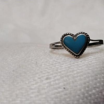 Vintage Turquoise 925 Ring Size 8