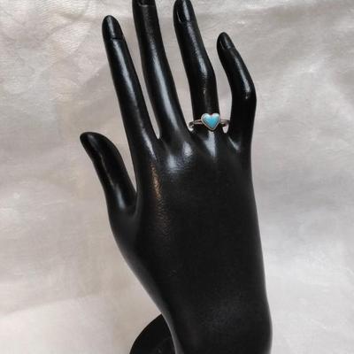 Vintage Turquoise 925 Ring Size 8