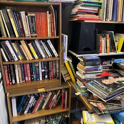 Lot 6: Garage / Books & Shelves