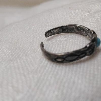 Turquoise Navajo Indian 925 Ring Size 5.5